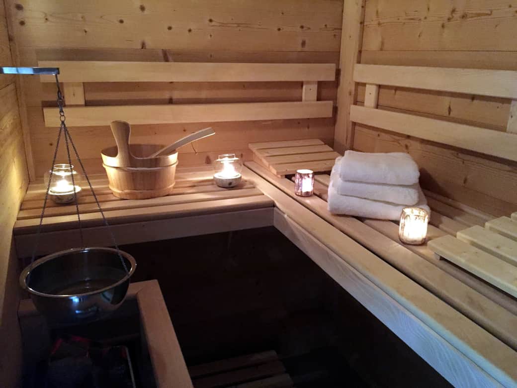 Sauna at Le Renard chalet Sauna at Le Renard chalet