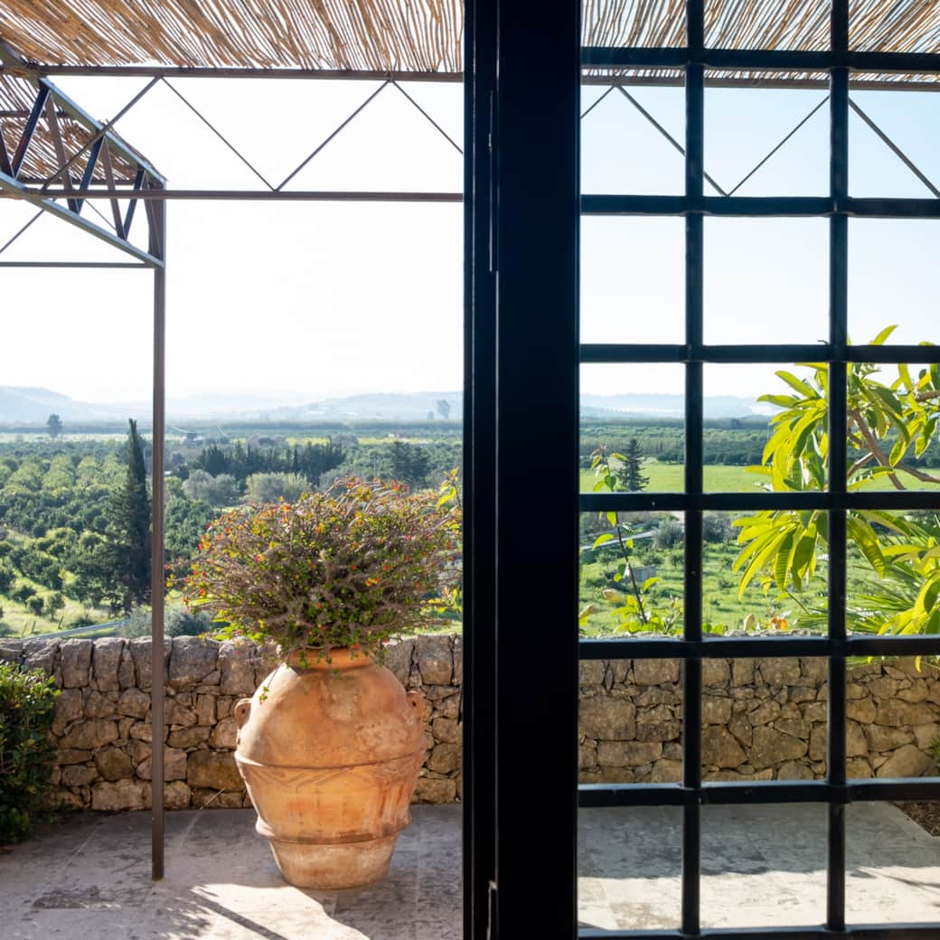 Vista sulla campagna dalla villa