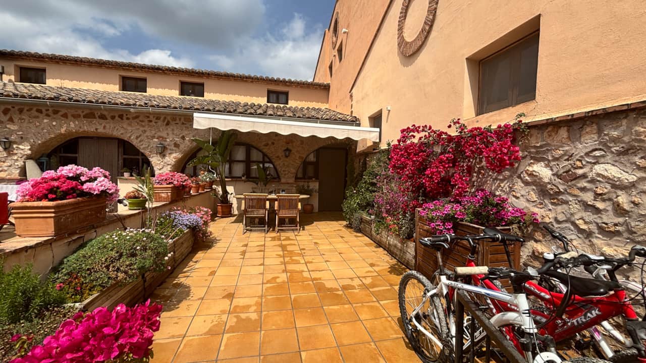 Terraza privada Casa 15 Masia de San Juan