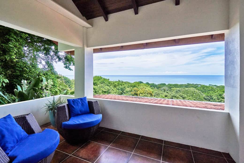 Upstairs baloncy ocean views outside master suite