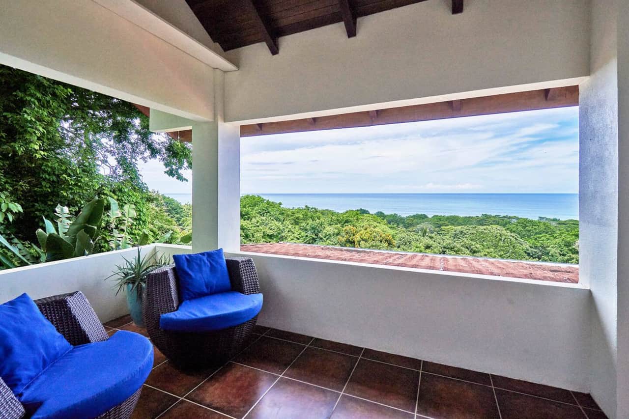 Upstairs baloncy ocean views outside master suite