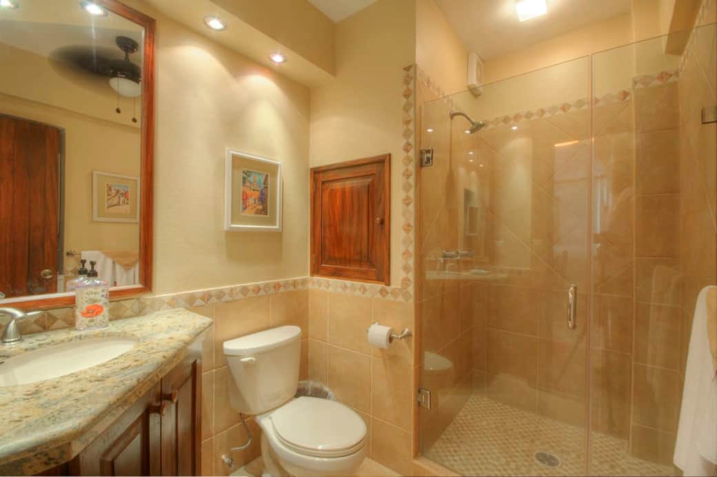 Clean, updated bathrooms with walk-in shower