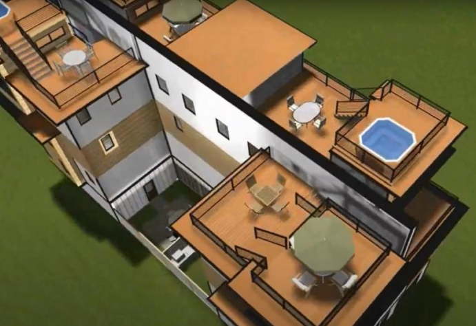 Mockup rooftop