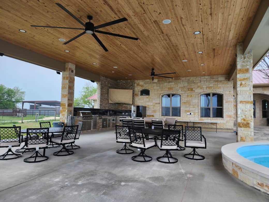 Patio with outdoor kitchen 1