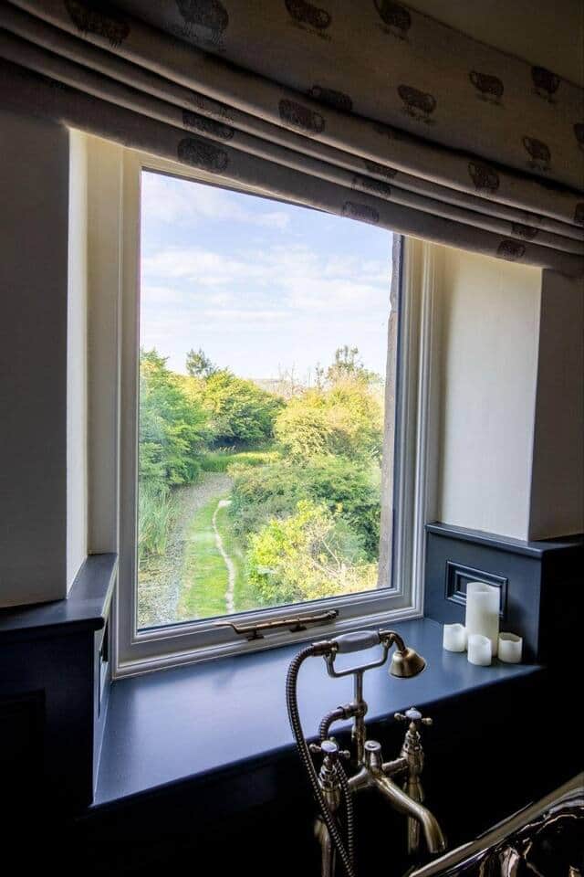 Enjoy the view from the bathtub