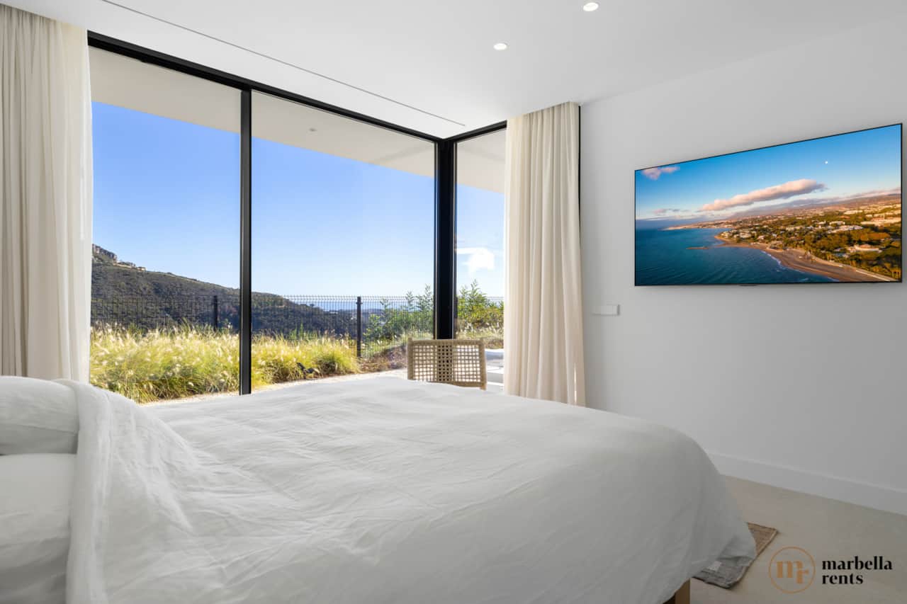 Comfortable bedrooms with a view.