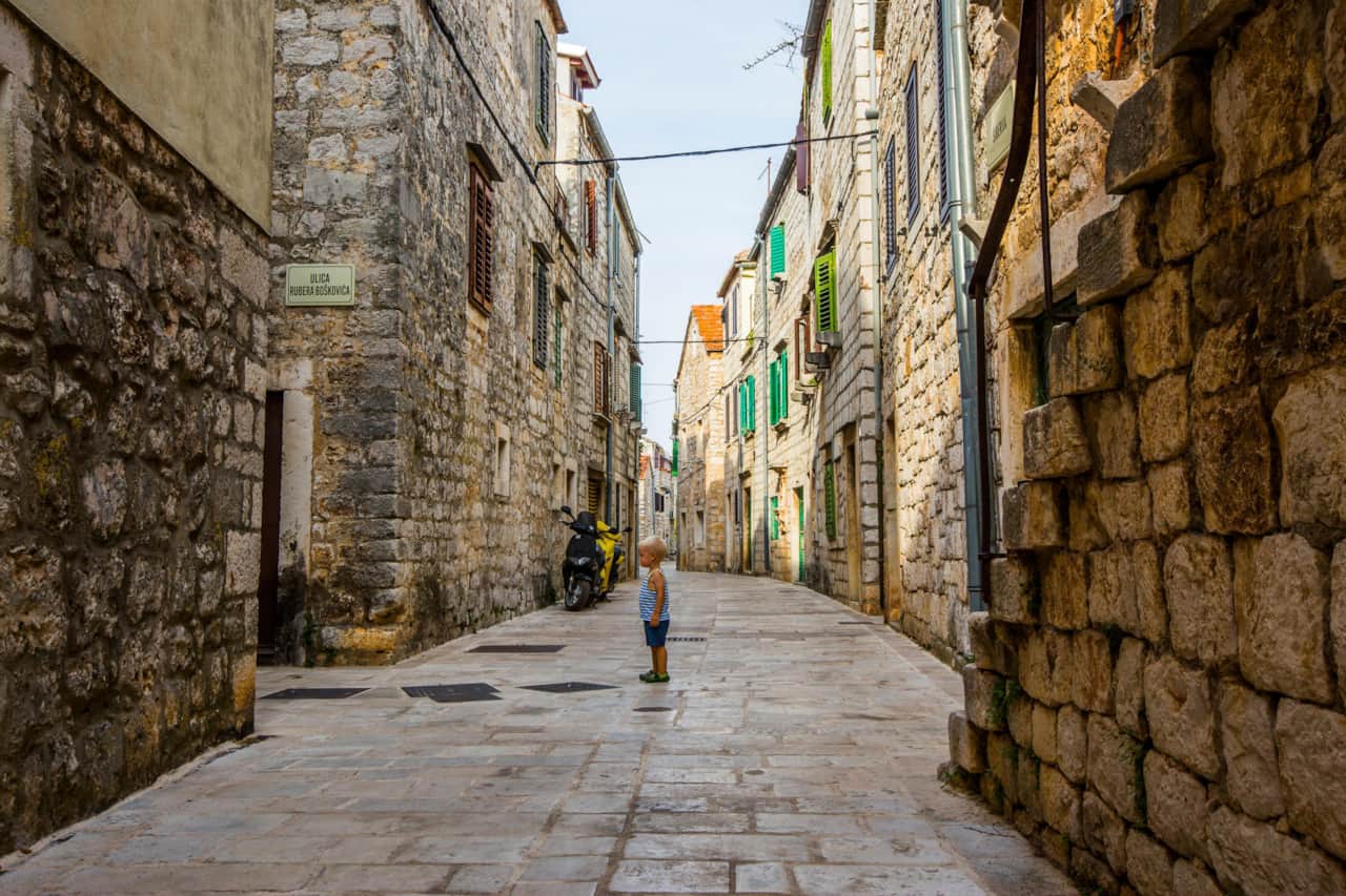 Being almost entirely car free, the old town is like a huge playground.