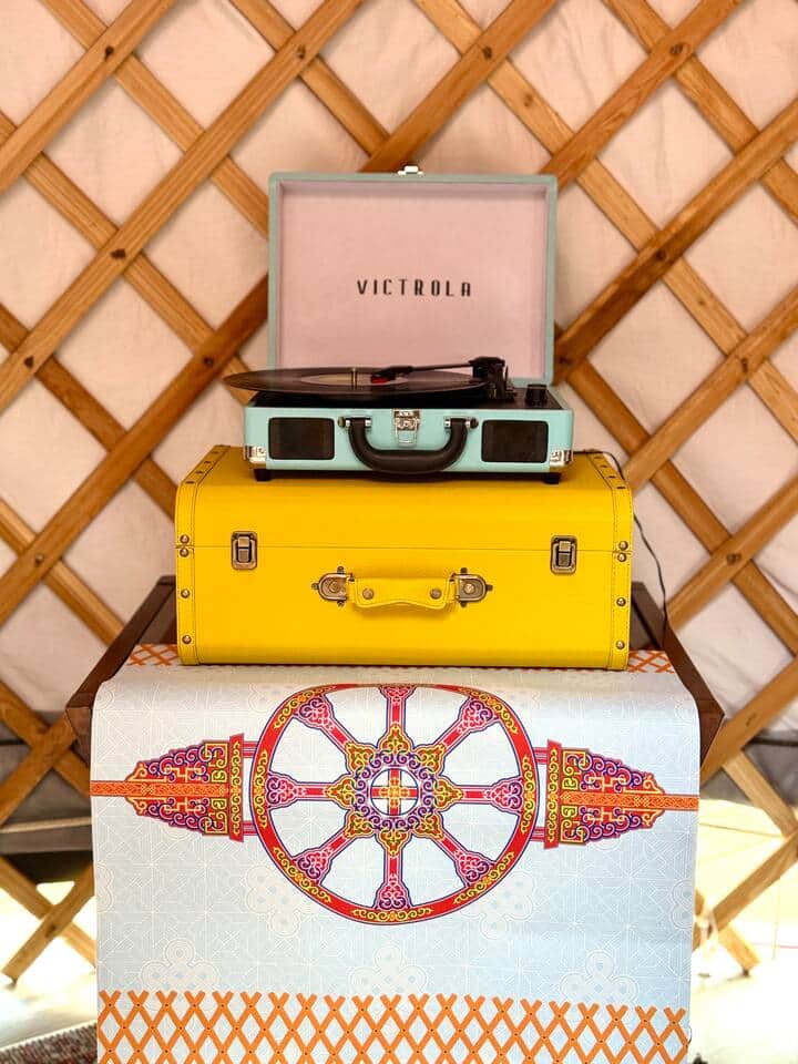 Vinyl record player