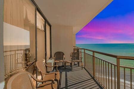 Sunset Views from the Penthouse Balcony