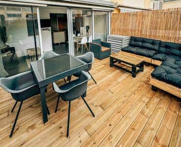 Terrasse. Terrasse.