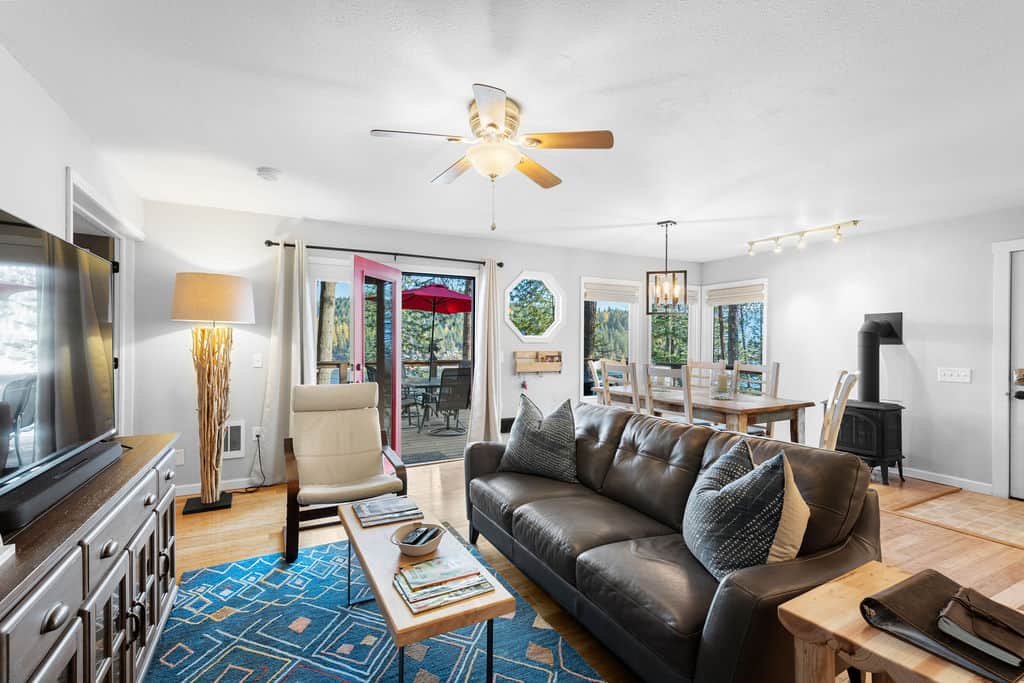 Open concept design makes it easy to hang out with family