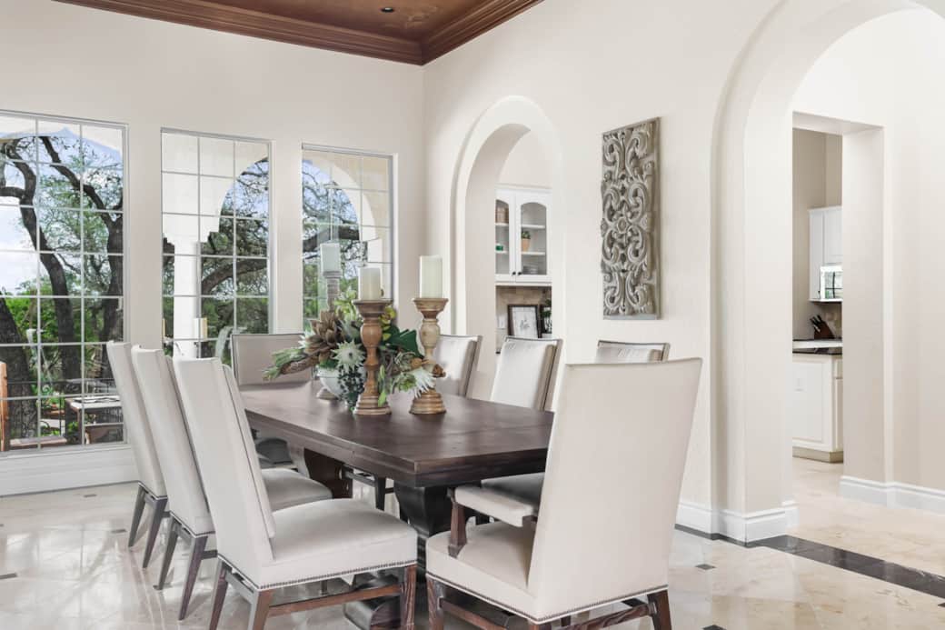 Formal dining with seating for 8