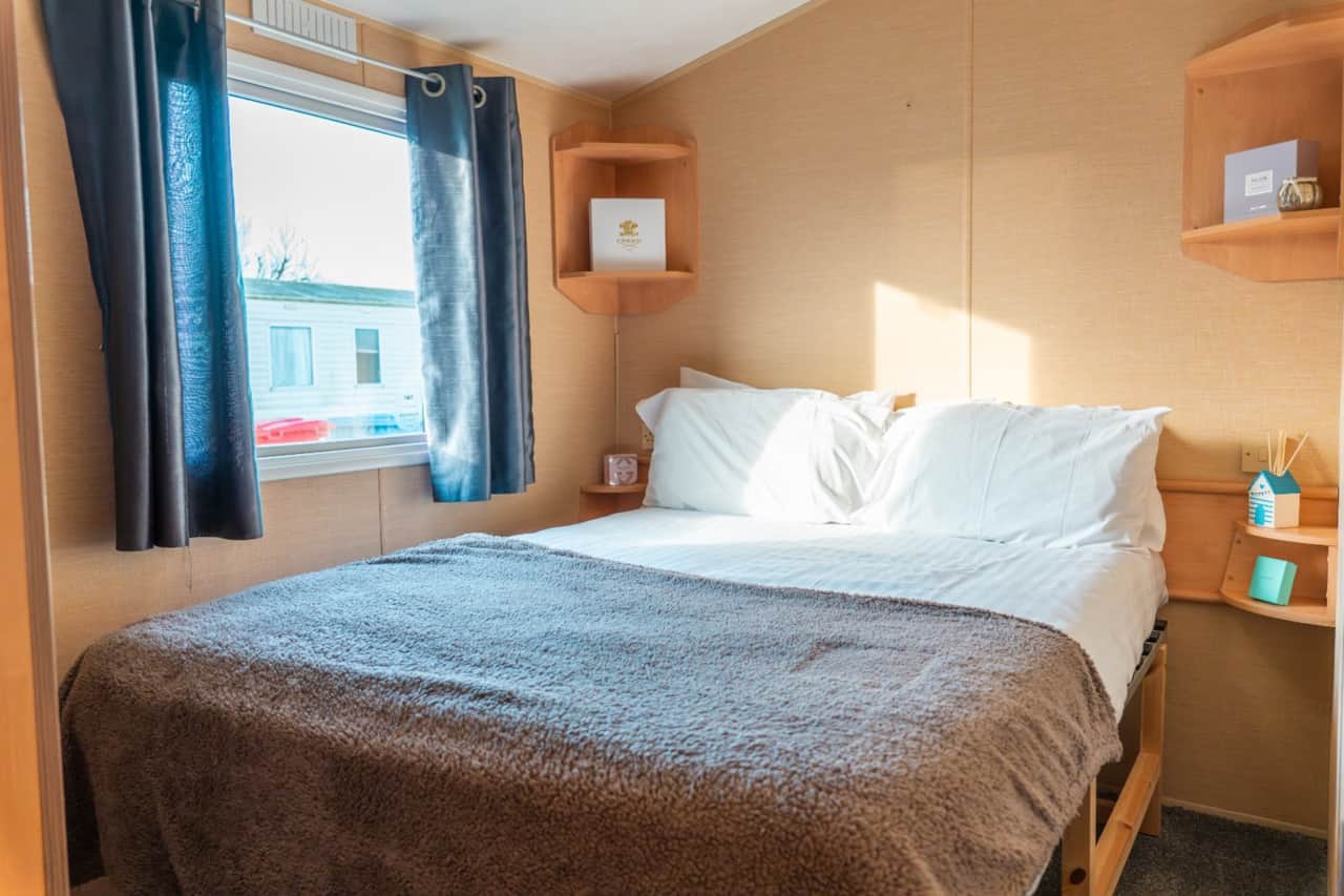 Double bedroom. Bring bed linen and towels; bedding shown is for presentation.