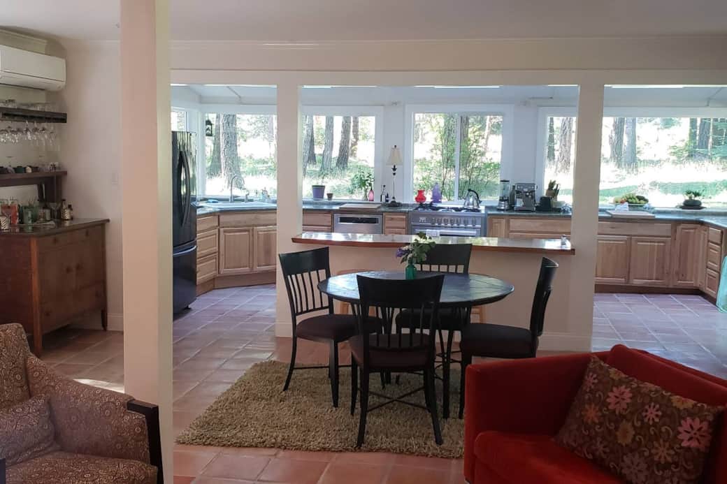 Open plan main floor Open plan main floor