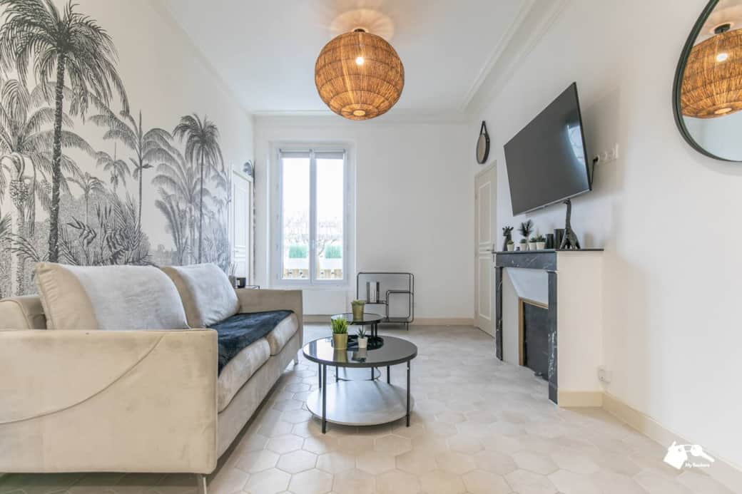 Salon avec télévision Salon avec télévision