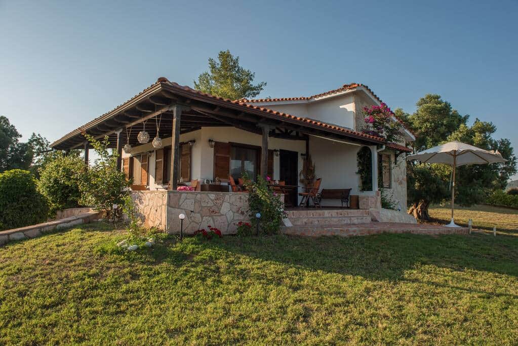 View of the villa balcony
