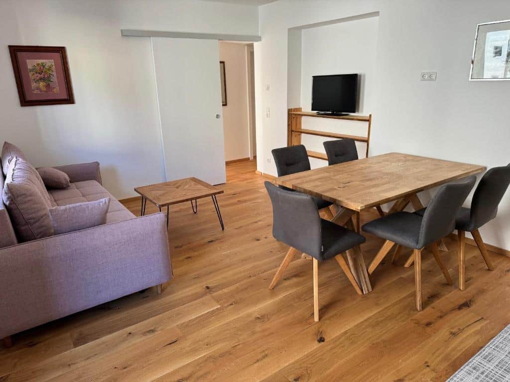 Living room with the dining table