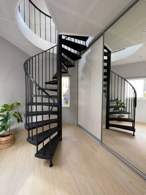 Behind these doors is a spacious closet with a brand new washer and dryer combination