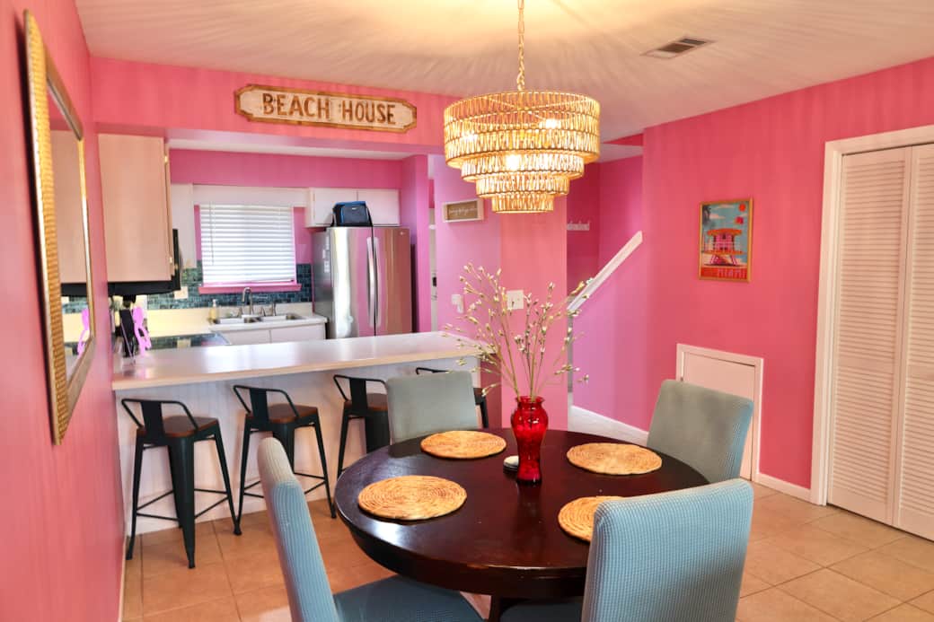 Dining area and kitchen