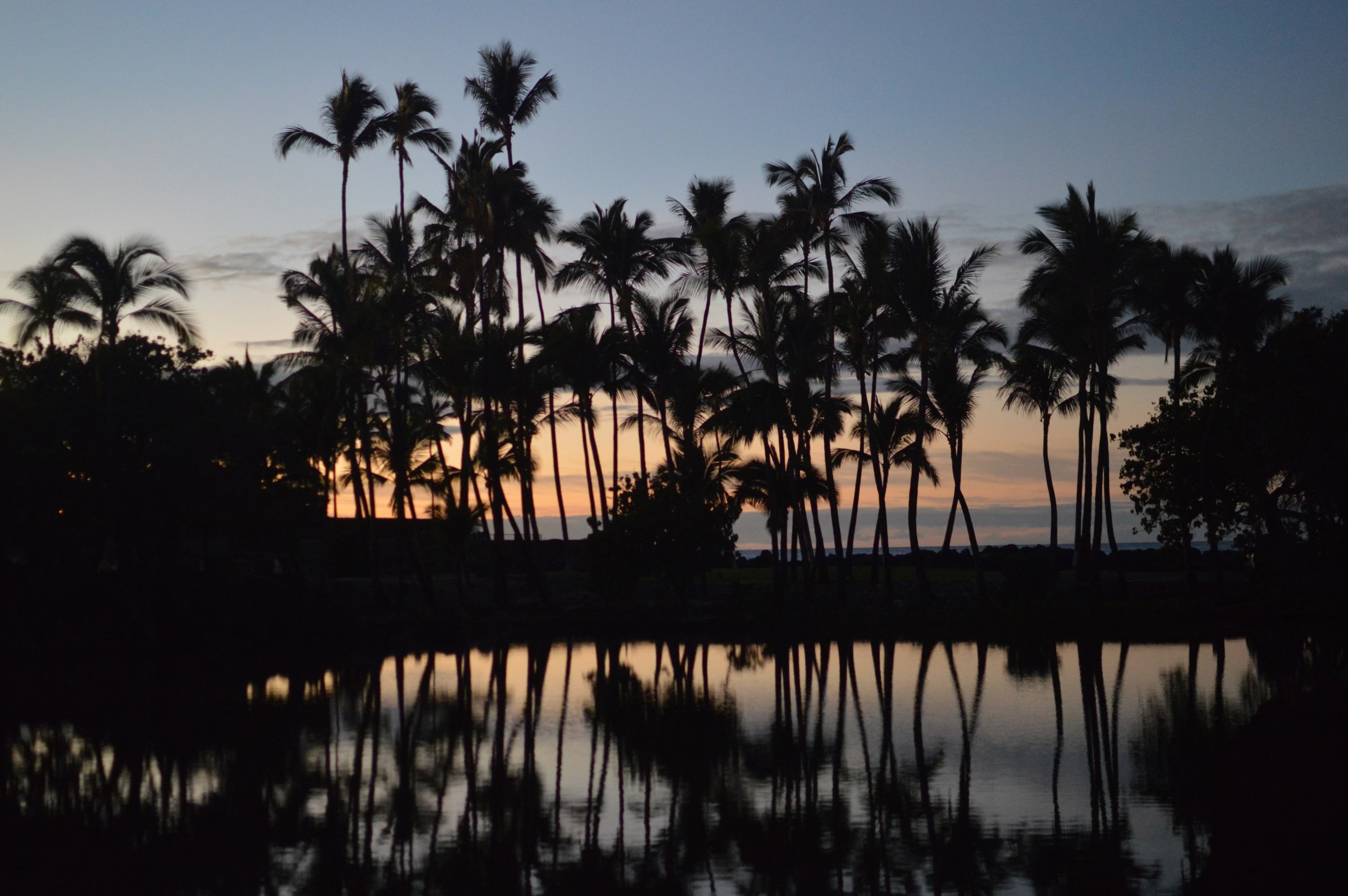 Sunset by the Kalahuipuaʻa Fishponds at Mauna Lani Resort