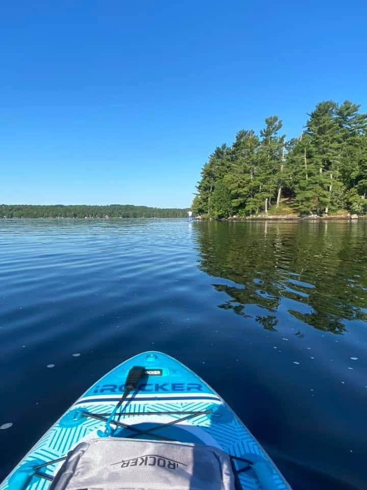 Head-O-Lake Bay paddle boarding , drop in at the public boat landing 1/4 mi up the road 