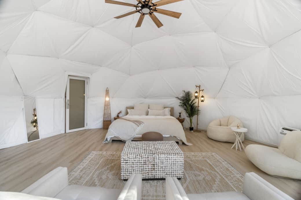 Enjoy the cozy 21ft geo dome