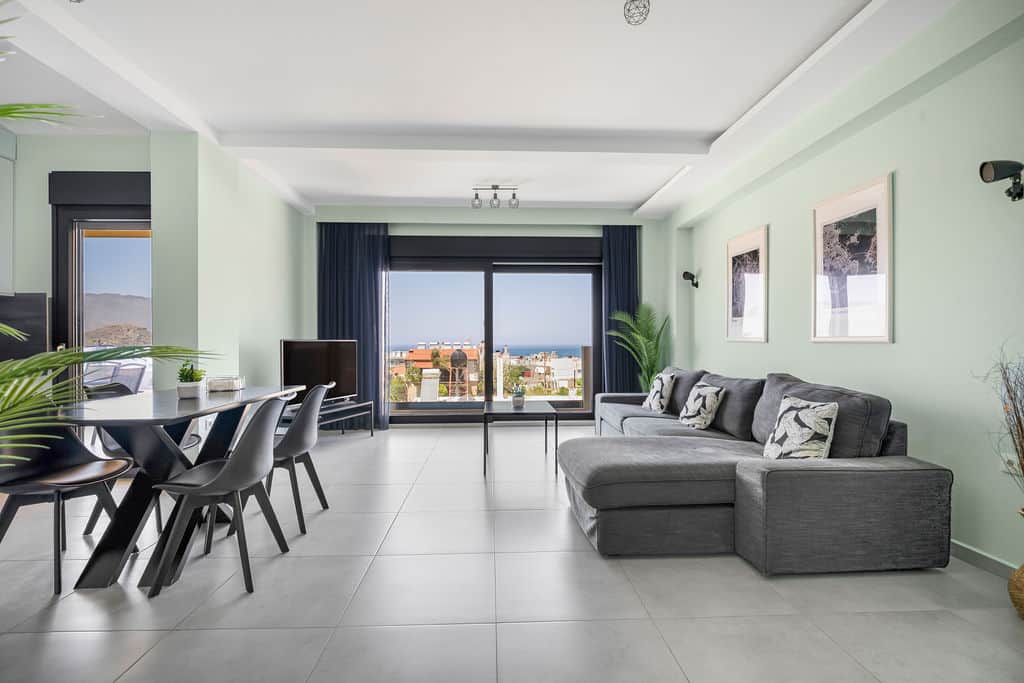 Living and Dining area with Seaview Living and Dining area with Seaview