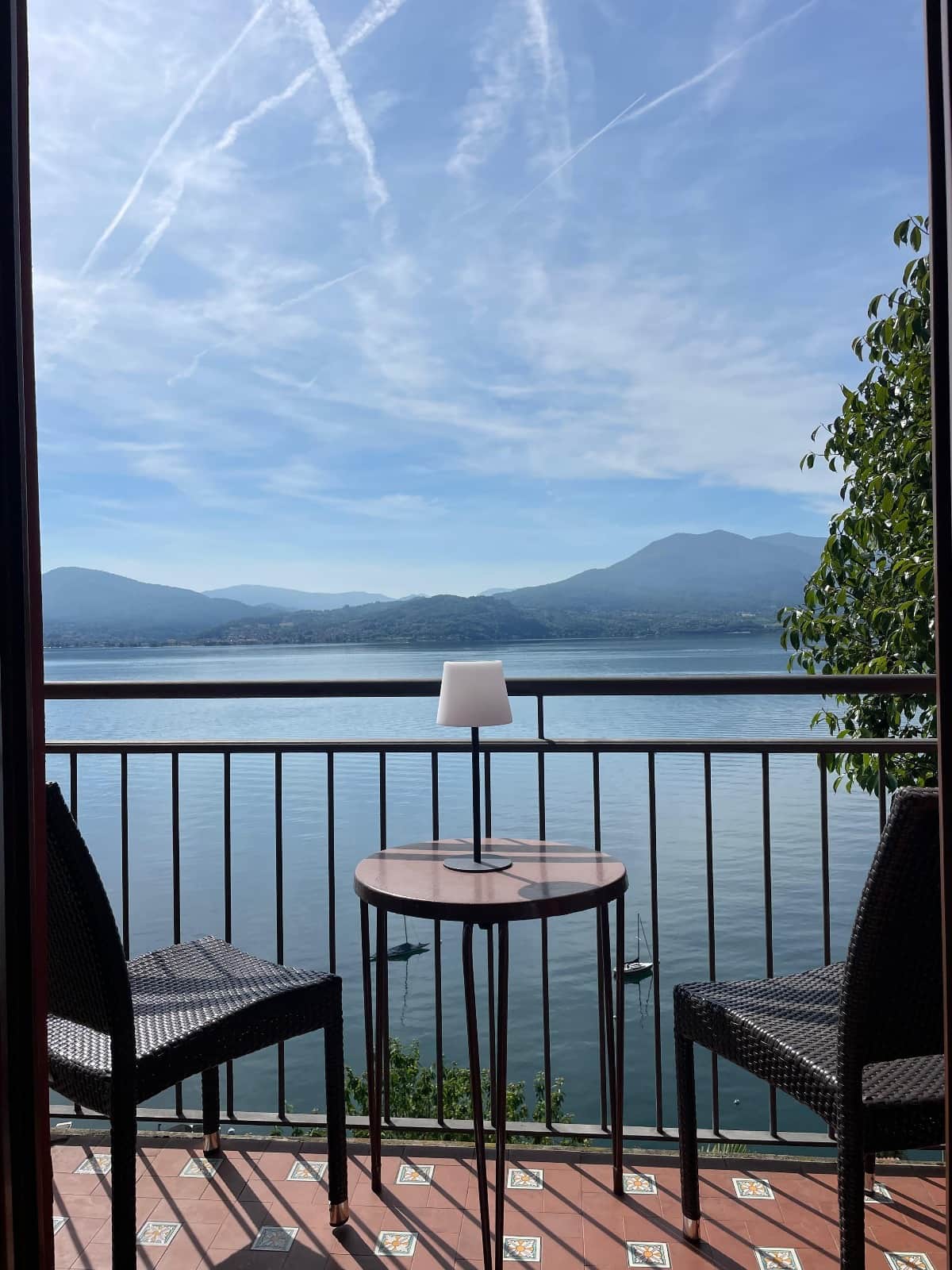 Balkon Seeblick Lago maggiore Villa Angelina Cannero Riviera Rubino
