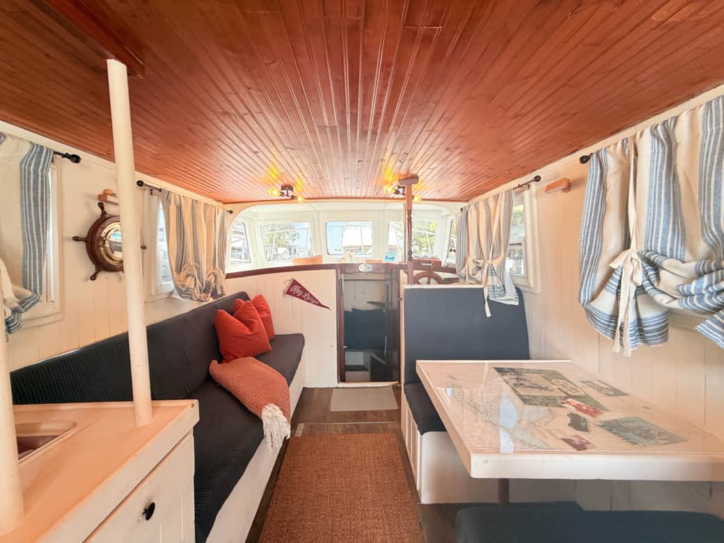 Interior of Vintage Boat