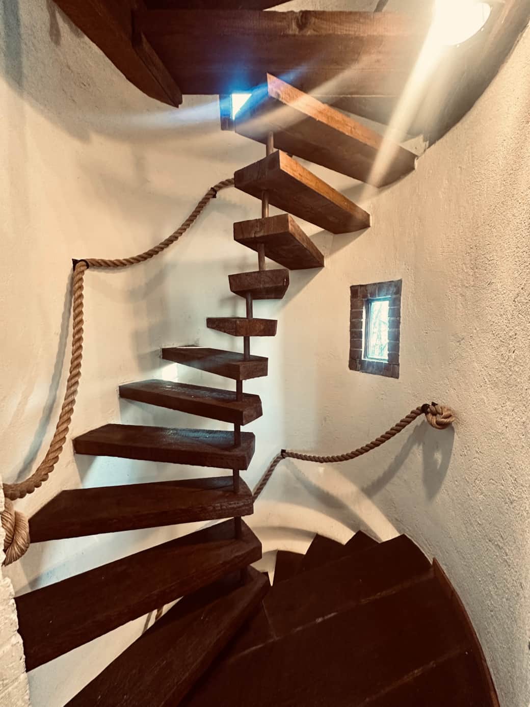 Spiral stairs with Railing
