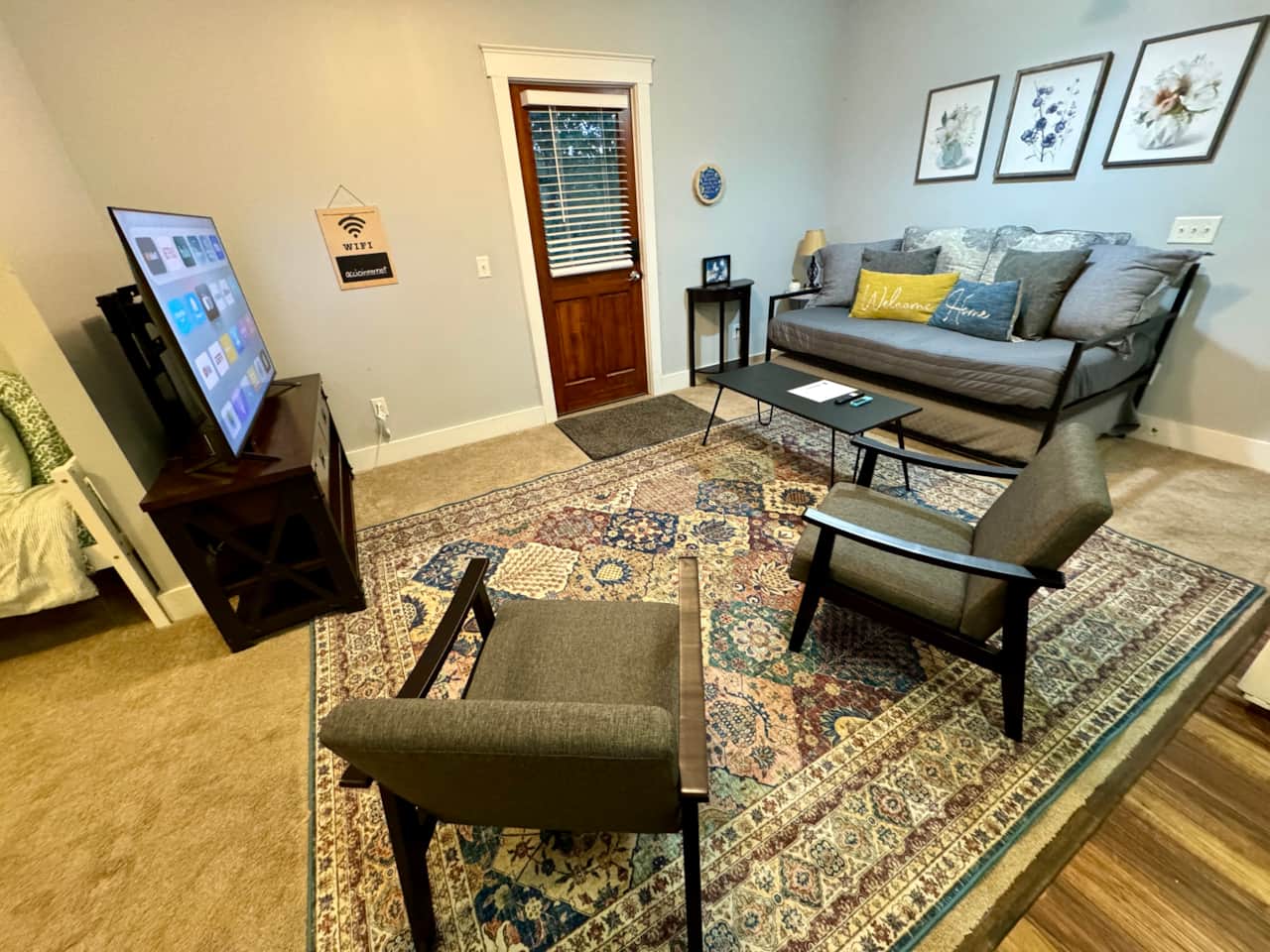 Lower- Living Room with Two Twin Beds 2