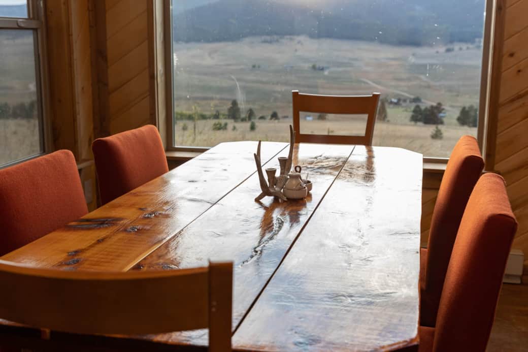 Breathtaking views of the Moreno Valley provide the perfect setting for intimate meals.