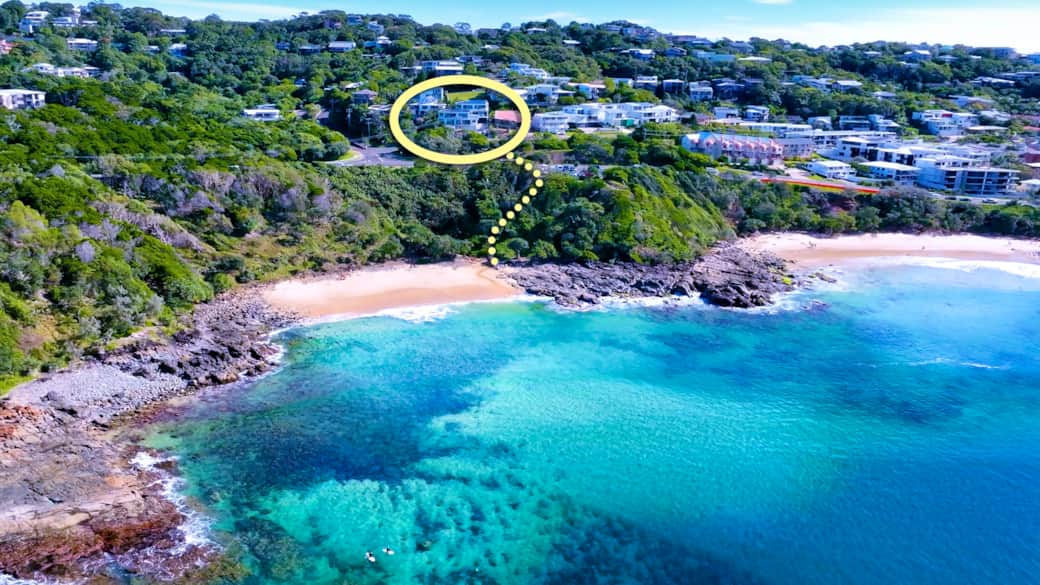 Second Bay just metres away — perfect for swimming, snorkelling and spotting turtles.