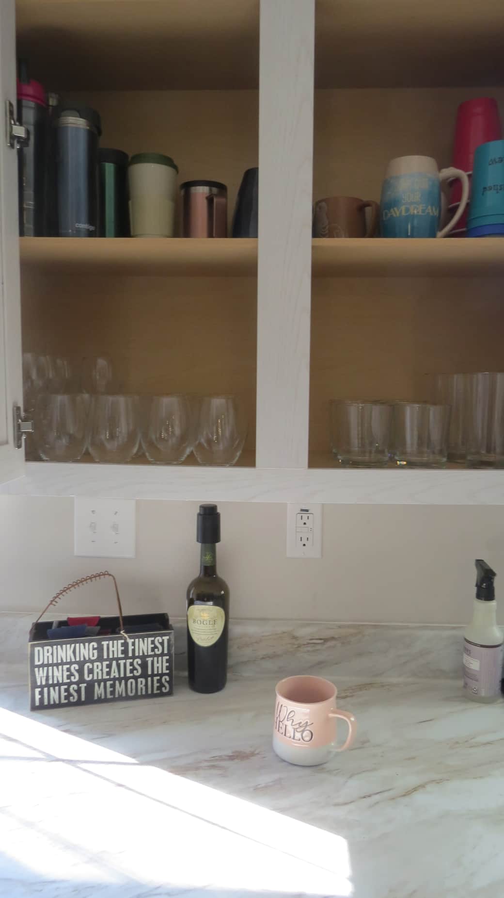 wine glasses, dishes provided wine glasses, dishes provided
