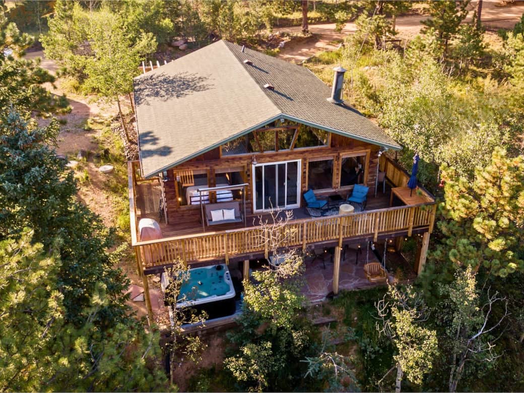 Everyone’s favorite place to spend most of their time. The back deck features beautiful Mountain Views and wildlife wondering through the trees. 