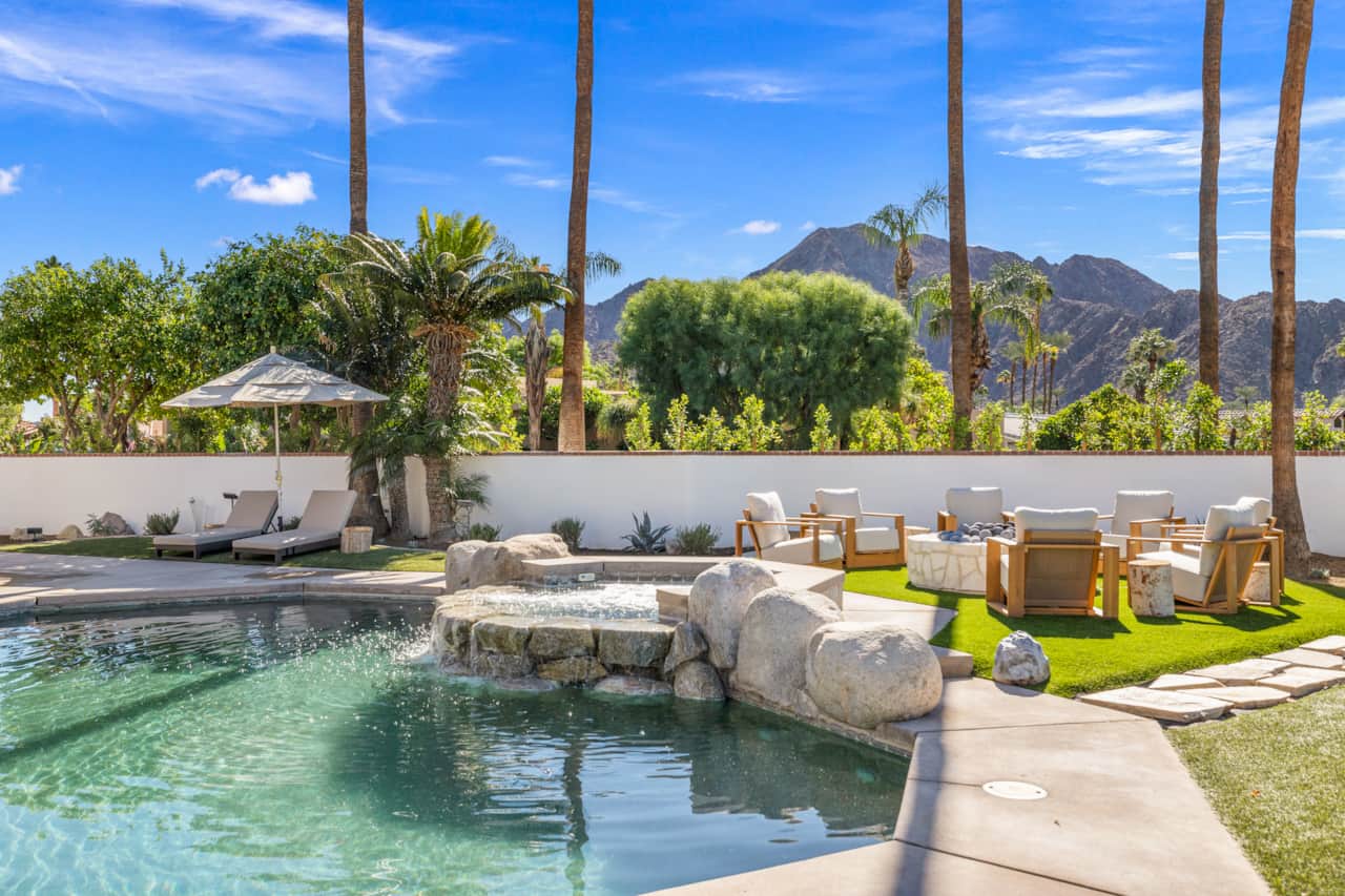 A secluded corner-lot retreat offering privacy and the effortless luxury of Indian Wells