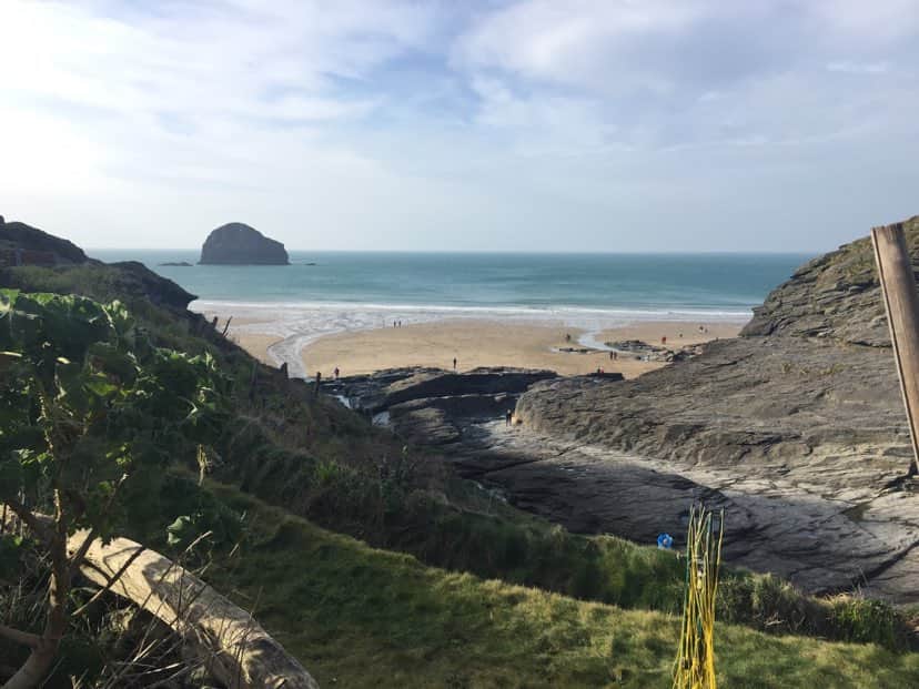 Trebarwith beach, just under a mile from Highdown 
