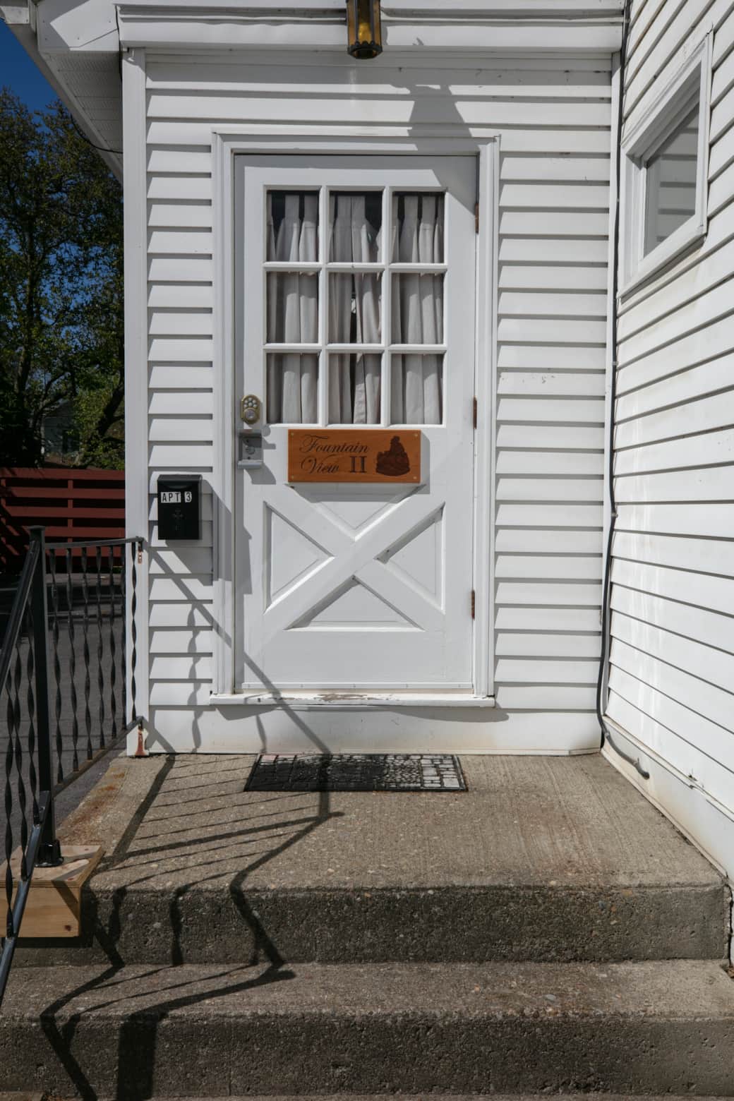 Entrance to second story "Fountain View II"