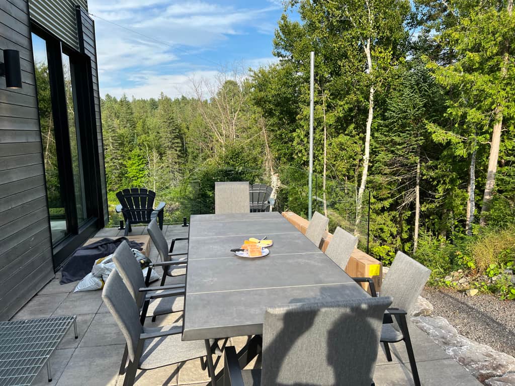 Large terrace with view