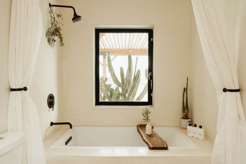 Enjoy the deep soaking tub with a view to the stars in Bathroom 2 Enjoy the deep soaking tub with a view to the stars in Bathroom 2
