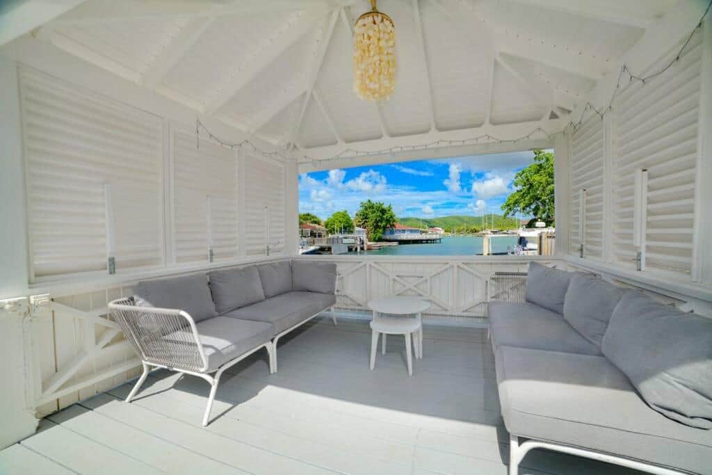 Tropical view from deck