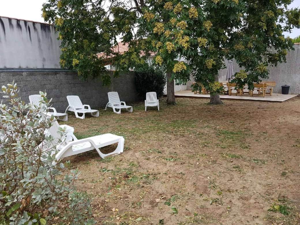 Jardin paysagé avec transats Jardin paysagé avec transats