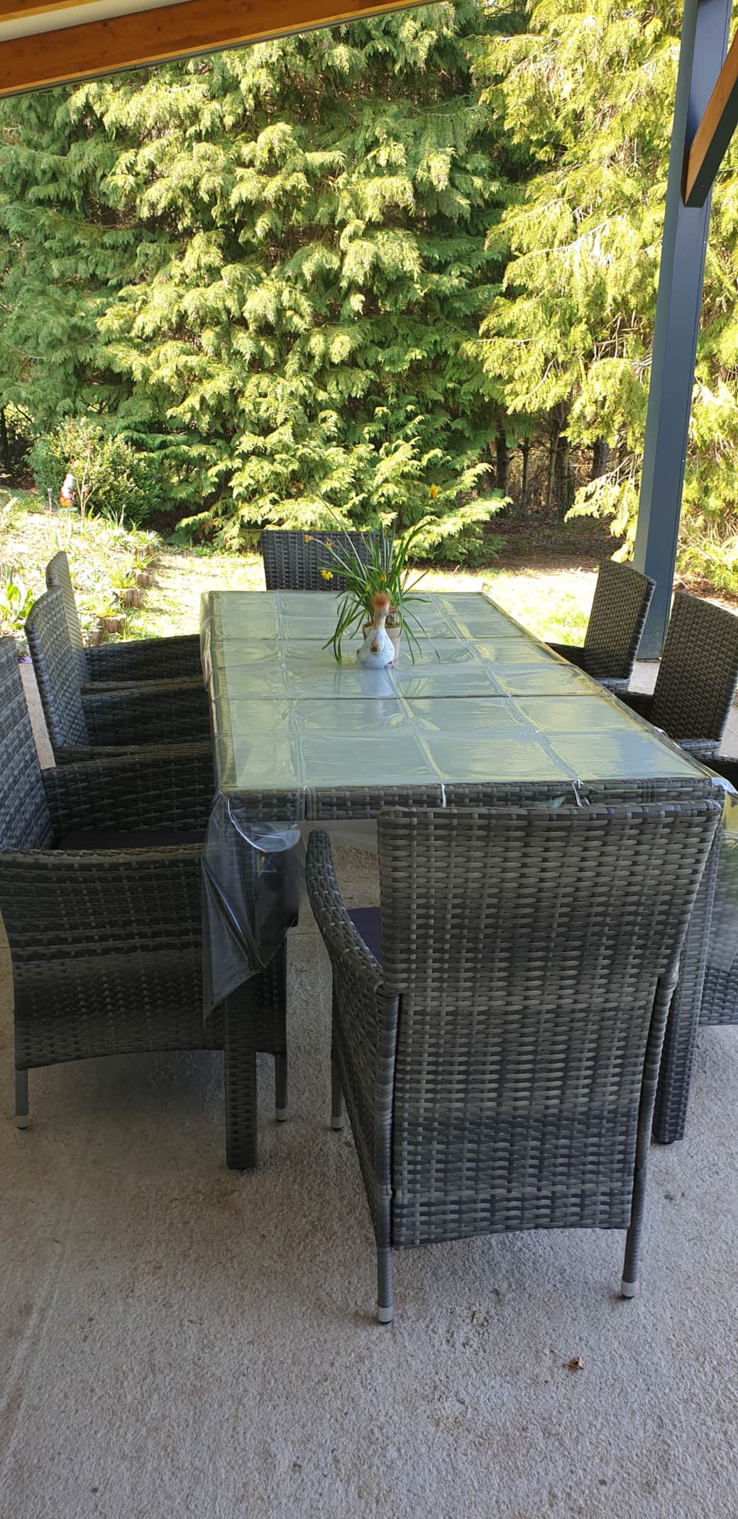 la terrasse  couverte