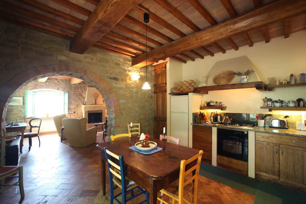 La Quercia--Ground Floor Kitchen towards Liv Rm