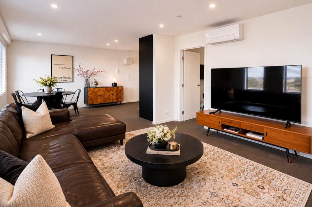 Spacious open-plan living with comfortable seating and plenty of room to relax