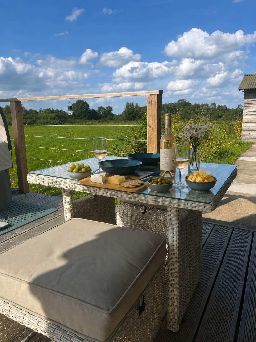 Dining on the deck