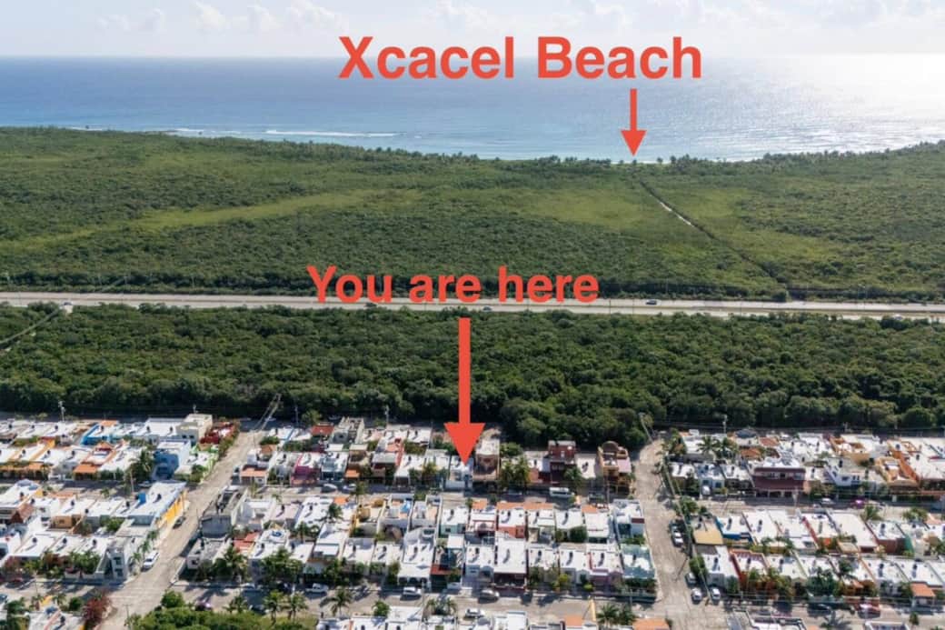 Just minutes away from the pristine shores of X'cacel Beach and its renowned turtle sanctuary.