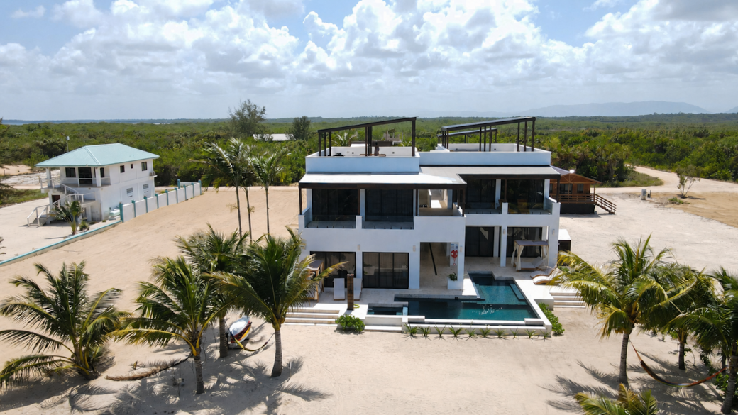 Aerial View from Ocean
