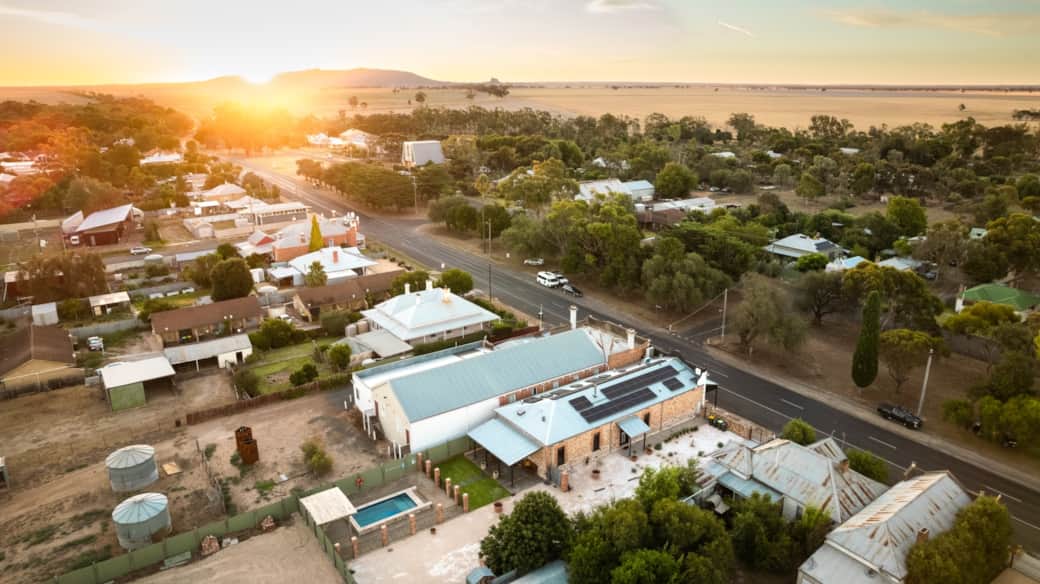 Sunsets over The Crash Pad and Mount Arapiles