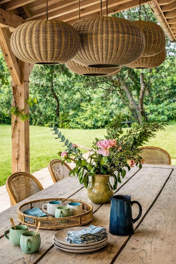 Espace repas extérieur